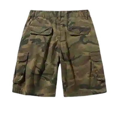 北极绒 迷彩工装裤潮牌法式户外训练战术五分裤休闲短裤 男款