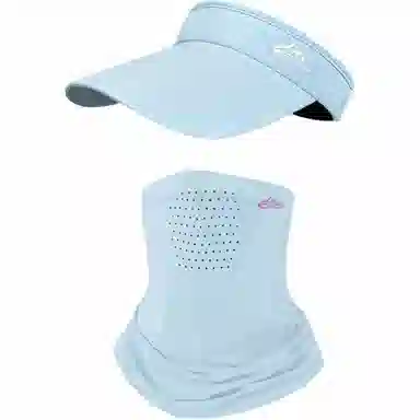 艾佳微 夏季户外出行遮阳口罩一体大头围显脸小多色可选 锦纶 防晒帽 男女同款情侣款