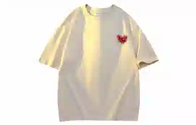 FONDLOOK Graffiti Heart Letter Tee Black