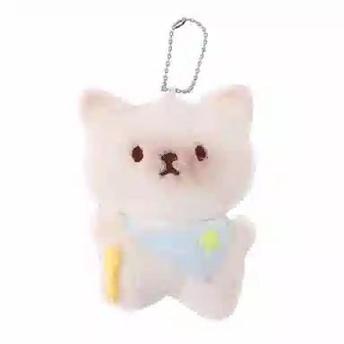 千桐 可爱呆萌干干小熊小猫咪  手机绳钥匙扣 行李箱 卡通玩偶 毛绒 挂件 男女同款情侣款