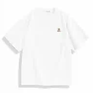 PEACEBIRD MEN Summer Artist Series Colorblock Back Print T-Shirt