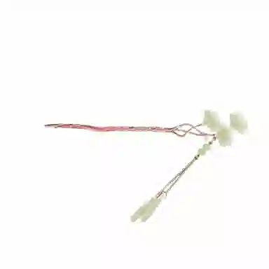 贯古今 古风银杏叶流苏新中式步摇簪子盘发饰清冷汉服旗袍发钗 合金 发簪 女款