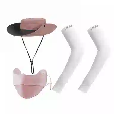 匹克 时尚简约两用防晒登山 聚酯纤维 渔夫帽 男女同款情侣款