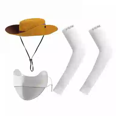 匹克 时尚简约两用防晒登山 聚酯纤维 渔夫帽 男女同款情侣款