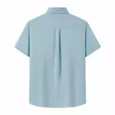 红豆 休闲舒适百搭全棉短袖衬衫 男女同款