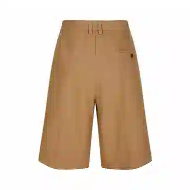 速写 通勤挺括纯色百搭休闲短裤 男款
