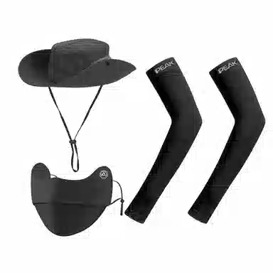 匹克 时尚简约两用防晒登山 聚酯纤维 渔夫帽 男女同款情侣款