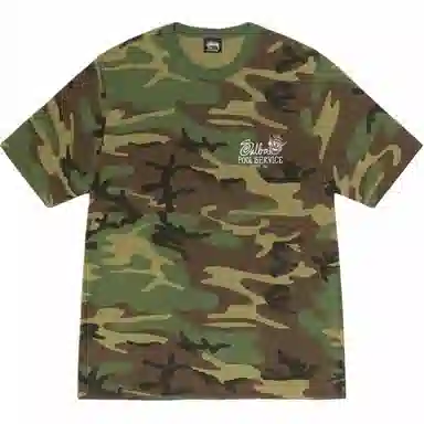 Stussy SS25 POOL SERVICE TEE PIGMENT DYED T