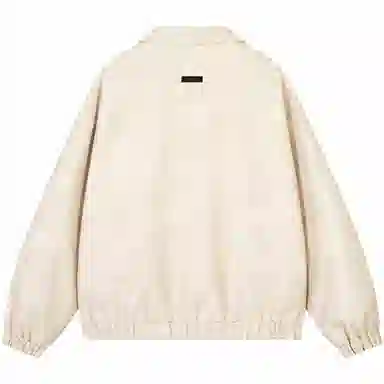 帕丁顿熊 简约字母美式街头复古设计扎染夹克宽松休闲防风防水翻领单排扣皮衣 男女同款