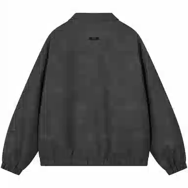 帕丁顿熊 简约字母美式街头复古设计扎染夹克宽松休闲防风防水翻领单排扣皮衣 男女同款