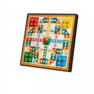 乐智由我 飞行棋磁性 可折叠塑料磁石 益智便携棋盘 桌游