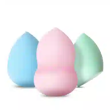 娇雪菲  美妆蛋化妆蛋彩妆不吃粉化妆粉扑多巴胺款斜切绿色 打底