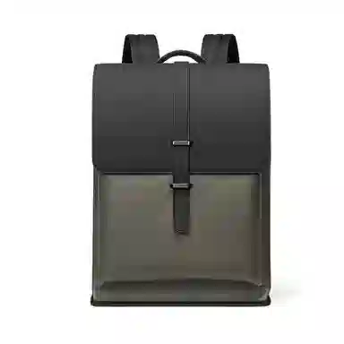 老人头 复古时尚潮流拼色高级感百搭通勤 合成革 双肩包 男款 多色