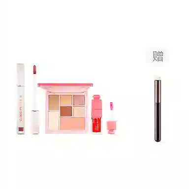 云诗茗 唇妆三件套彩妆套装 易上色自然玻璃唇亮泽不卡粉保湿 新手入门日常