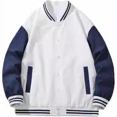 恒源祥  落肩撞色潮流学院风拼接棒球服 男款