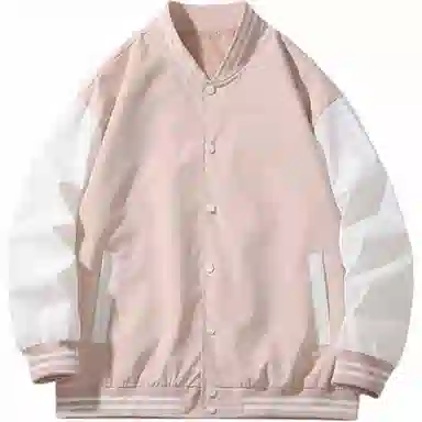 恒源祥  落肩撞色潮流学院风拼接棒球服 男款