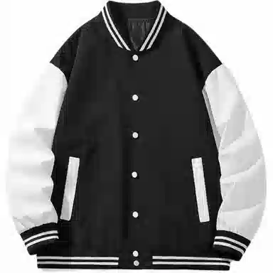 恒源祥  落肩撞色潮流学院风拼接棒球服 男款