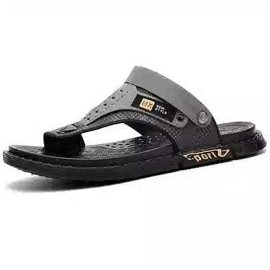 潮泽 简约舒适百搭 防臭防磨防滑人字拖鞋 男款