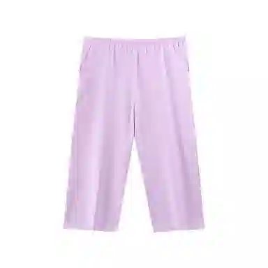 莫代尔 简约休闲舒适亲肤透气柔软百搭纯色七分裤春夏季睡裤 女款