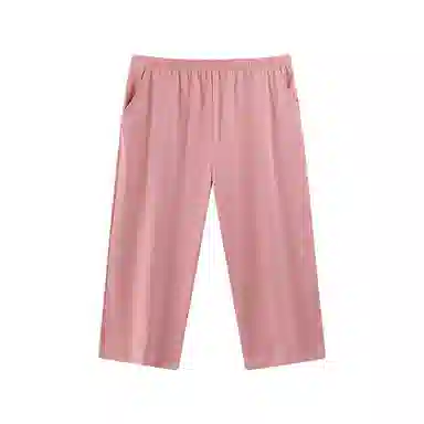 莫代尔 简约休闲舒适亲肤透气柔软百搭纯色七分裤春夏季睡裤 女款