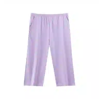 莫代尔 简约休闲舒适亲肤透气柔软百搭纯色七分裤春夏季睡裤 女款