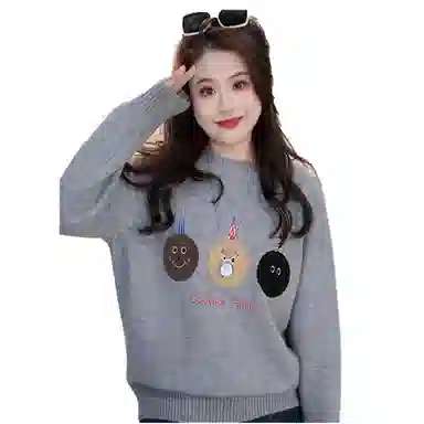 云妃秀 大码女装气质减龄针织衫 女款
