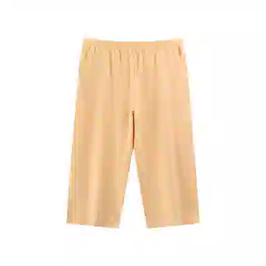 莫代尔 简约休闲舒适亲肤透气柔软百搭纯色七分裤春夏季睡裤 女款