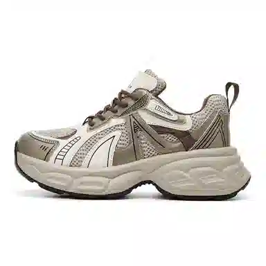 织物合成革 厚底时尚百搭休闲鞋款 减震耐磨增高 低帮 老爹鞋 女款