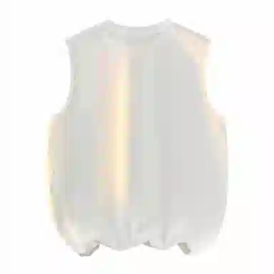 兰缪 日系纯色简约宽松百搭圆领休闲亲肤柔软舒适透气无袖背心 男女同款