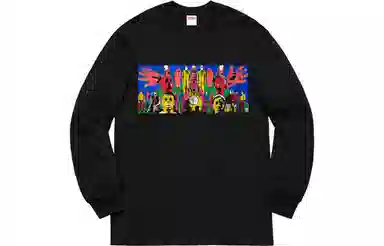 Supreme Gilbert x George DEATH AFTER LIFE L/S Tee Black