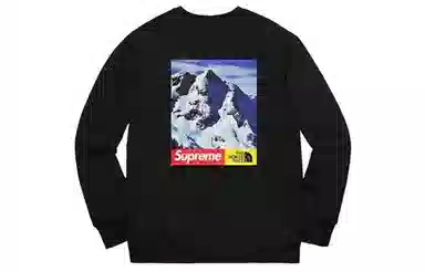 Supreme x The North Face FW17 Mountain Crewneck Black