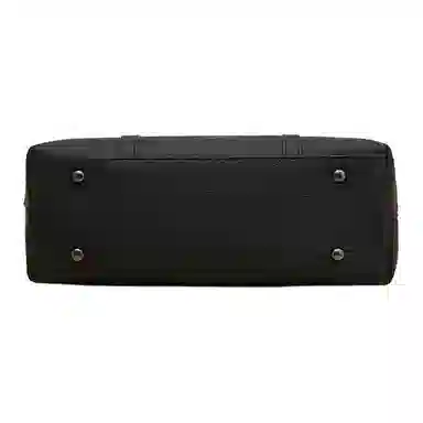 老人头 高级感通勤大容量鳄鱼纹休闲百搭托特包 牛皮革 单肩包 常规 女款 黑色/卡其色