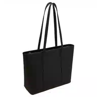 老人头 高级感通勤大容量鳄鱼纹休闲百搭托特包 牛皮革 单肩包 常规 女款 黑色/卡其色