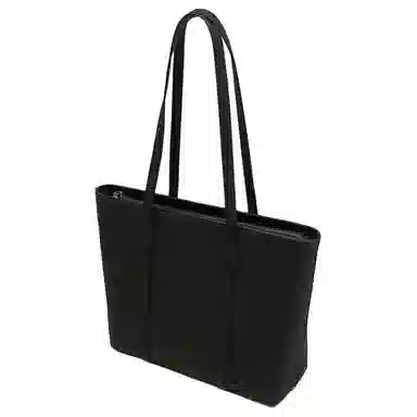 老人头 高级感通勤大容量鳄鱼纹休闲百搭托特包 牛皮革 单肩包 常规 女款 黑色/卡其色