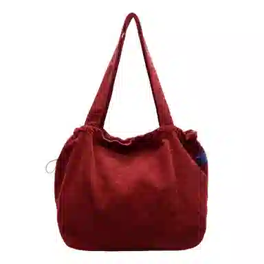 OUZIHUANG Corduroy Tote Bag