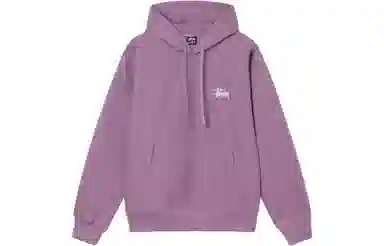 Stussy Logo Pullover Hoodie Black