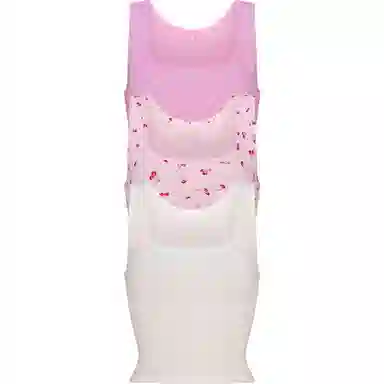 SKIMS Cotton Rib Tank 3-Pack Petal Multi