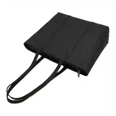 老人头 高级感通勤大容量鳄鱼纹休闲百搭托特包 牛皮革 单肩包 常规 女款 黑色/卡其色