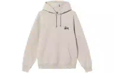 Stussy Logo Pullover Hoodie Black