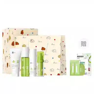 鲜一 清痘护肤套装 祛痘舒缓提亮淡痘印清爽修护补水控油清洁收缩毛孔祛粉刺 五件套