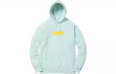 Supreme FW17 Box Logo Hooded Sweatshirt Ice Blue