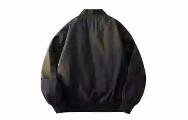 王者荣耀 鲁班七号星空梦想款 美式复古纯色创意空字母金属拉链机能棒球领宽松休闲百搭飞行员工装夹克外套 男女同款