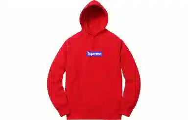 Supreme FW17 Box Logo Hooded Sweatshirt Red