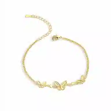 梵星饰季 花繁蝶欢 新中式国潮风轻奢时尚简约小众设计高级感 日常百搭 合金 手链 女款