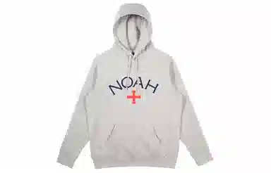 NOAH Core Logo Hoodie Heather Grey