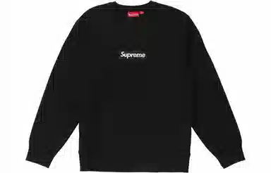 Supreme FW18 Box Logo Crewneck Black
