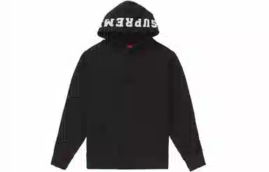 Supreme FW18 Paneled Hooded Sweatshirt Black