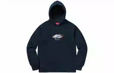 Supreme Cop Car Hooded Sweatshirt Navy