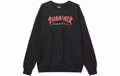 Thrasher Godzilla Print Hoodie Black