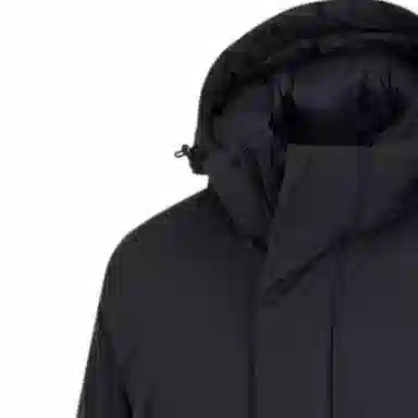 PUMA Logo Print Hoodie Jacket Black